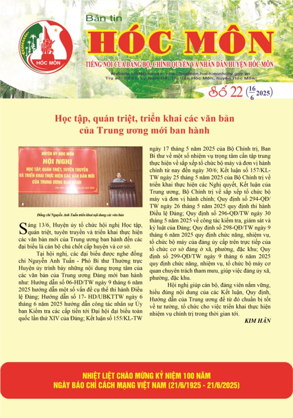 Bản tin Hóc Môn số 22